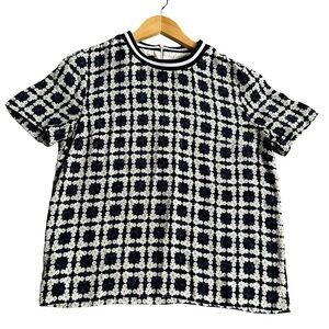 Mother Of Pearl Silk Floral Blouse size 4